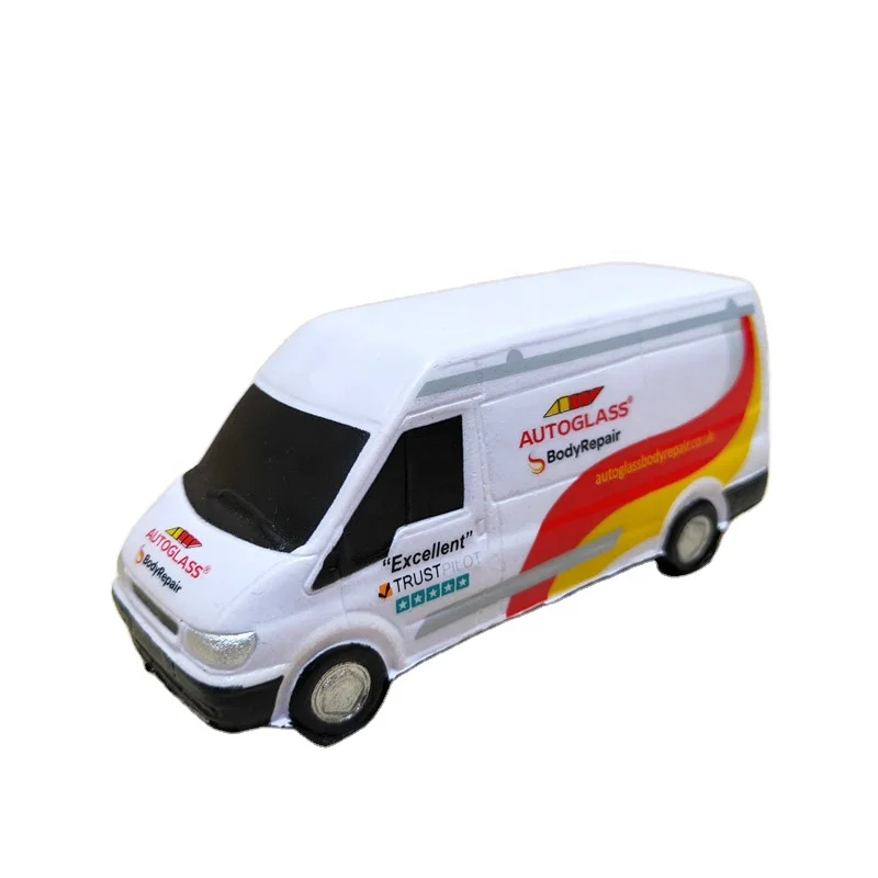 Promotional PU Stress Reliever Car and Foam Squeeze Toy Ambulance Truck with customized logo
