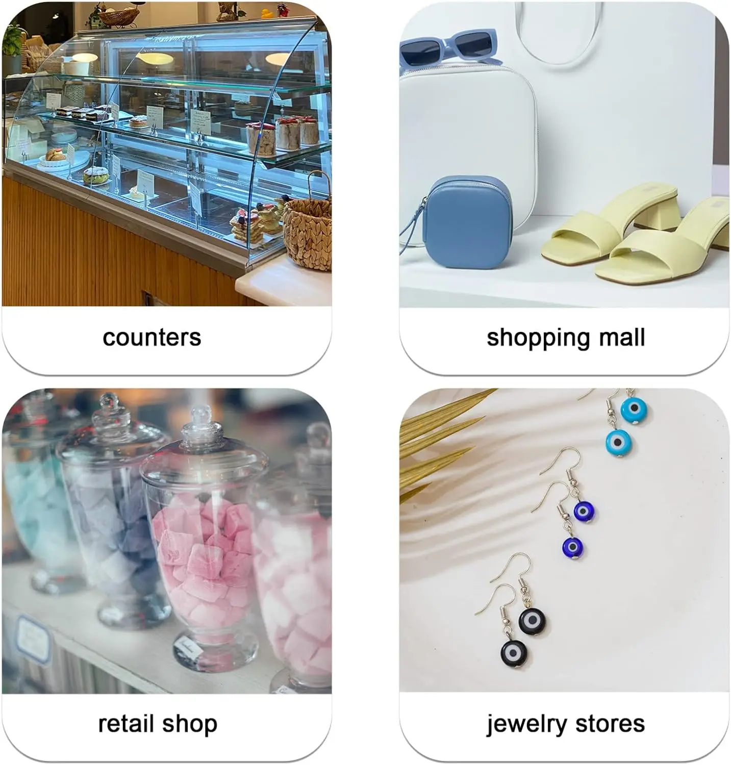 Hot Selling Small Desktop Digital Price Cube Display Rack Price Plastic Digit Numerals Yen Currency Signs Jewelry Watch Display