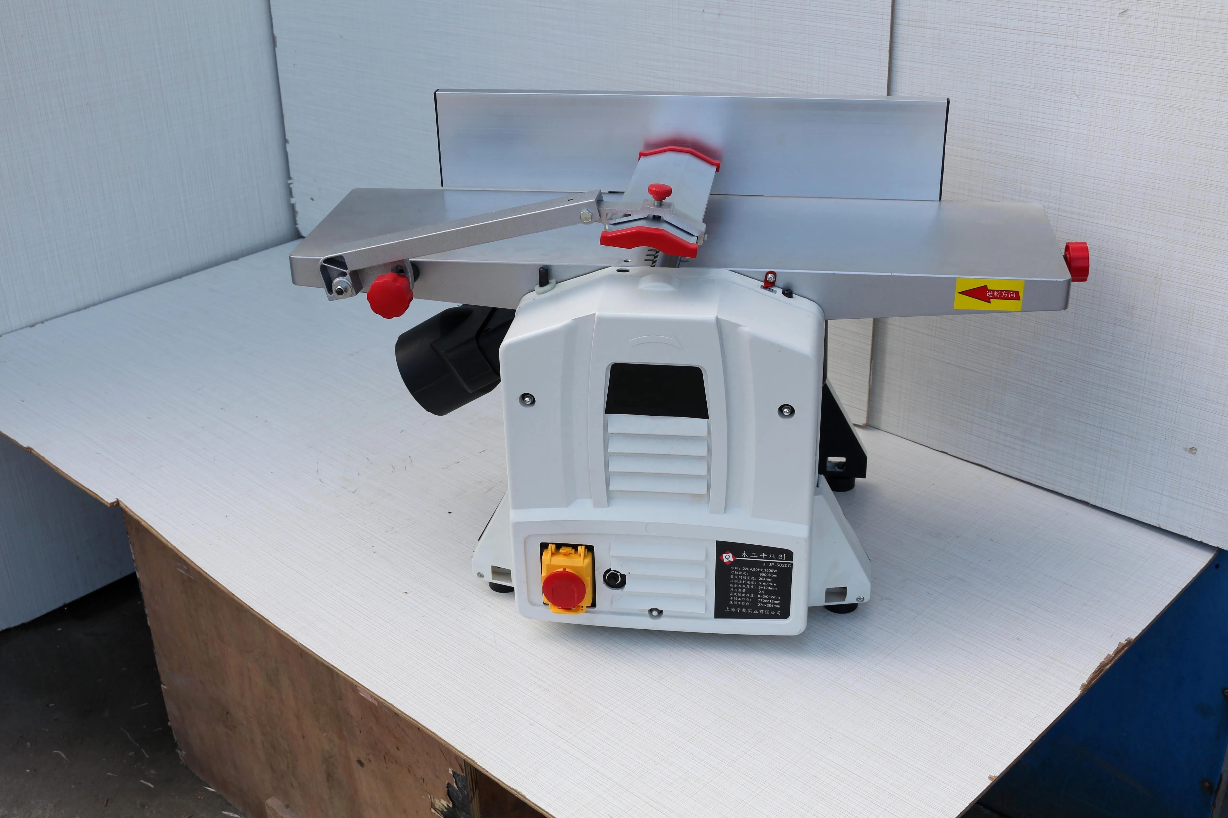 8-Inch Multifunction Electric Wood Jointer Planer Thicknesser - Efficient Tool for Woodworking.