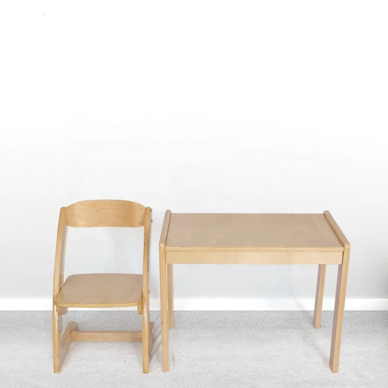 KC-067,Bentwood Children Kids Table And Chair Set Wooden Commercial Children Table Chair Set Youth Table Chair Sets Customized