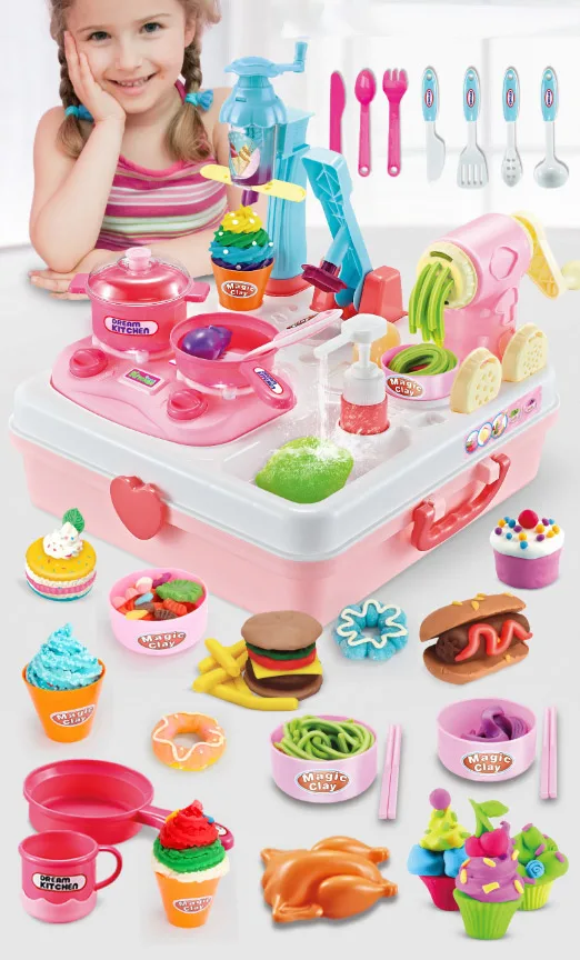  2 в 1 обучающая игрушка-робот playdough аксессуары инструменты diy лапши мощная машина для создания мороженого музыкальным светом играть обувь сапоги до середины голени с раковина