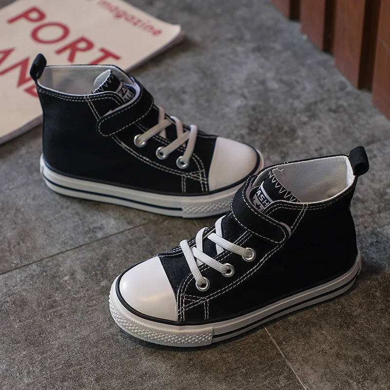 
Wholesale girls anti skid children casual canvas shoes for kids 