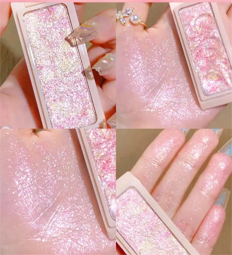 Wholesale Factory Manufacture Various Diamond Series Glitter Shimmer Pearlescent Pigment Powder Highlighter Makeup