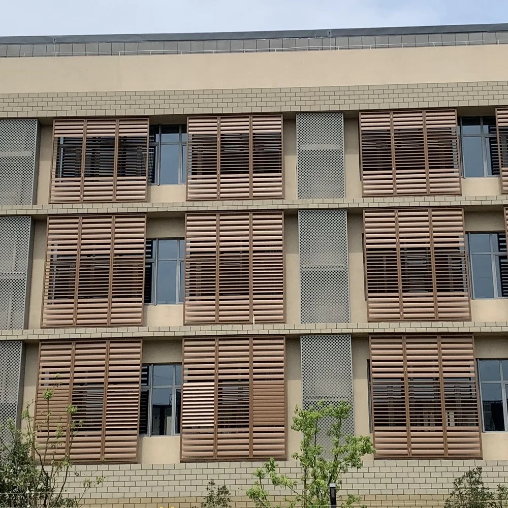 Aluminium Exterior Sunshade Folding Louver Shutter