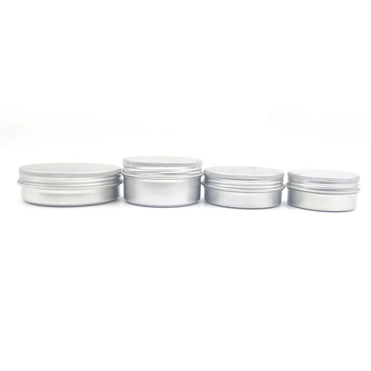 5g 10g 15g 25g 30g 50g 80g 100g 120g 150g 200g 250g 300g 500g Metal Aluminum Cosmetic Cream Candle Jar
