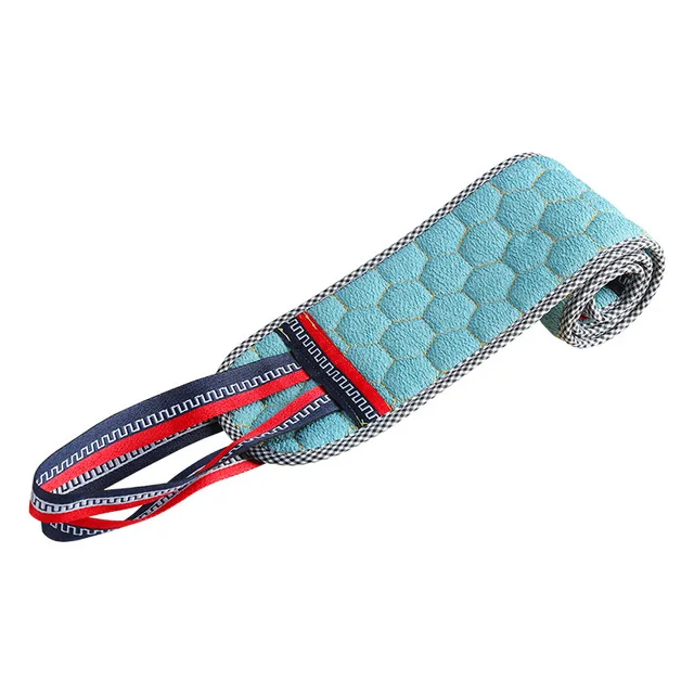 Loofah Body Massager Belt Silicone Scrubber and Bath Shower Wash Belt Brush Exfoliating Cleaning Features Belt Towel Natural