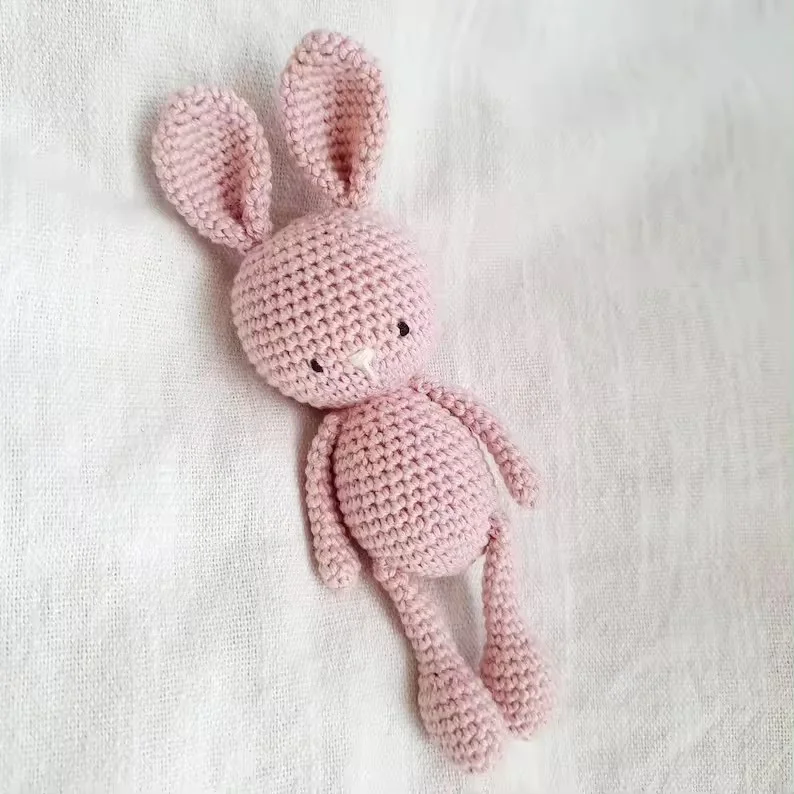 Hot Sale baby crochet animal doll crochet safety toy hand woven plush crochet keychain animal doll toy