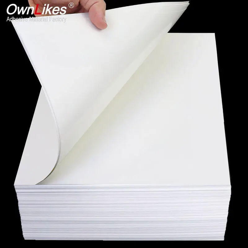 Custom Waterproof Matte A4 Vinyl Paper 100um PP Self-adhesive 20pcs Suitable for Inkjet Printers Sticker