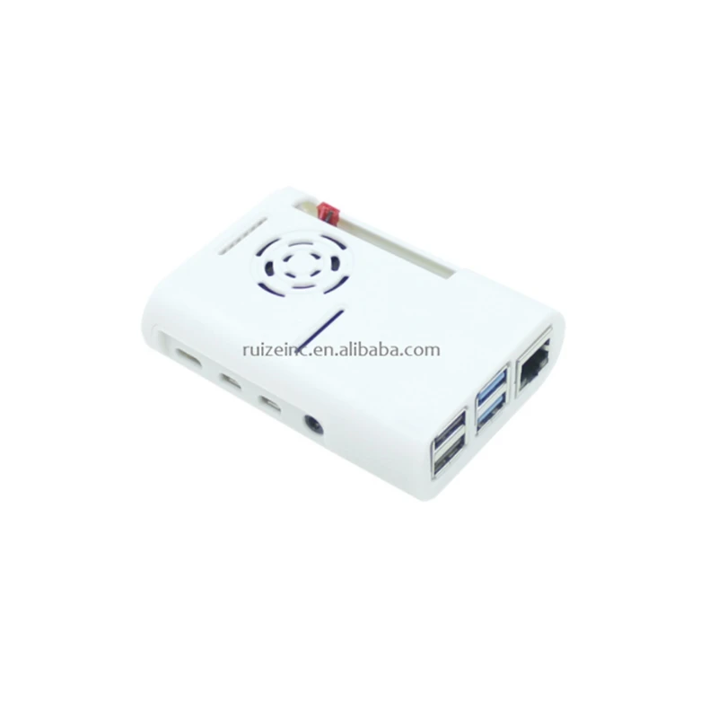 Новый пластиковый защитный чехол для Raspberry Pi 4, черный, белый, прозрачный для Raspberry Pi 4, Модель B