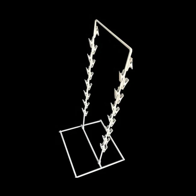 Removable Two- post snack food clip strip display shelf