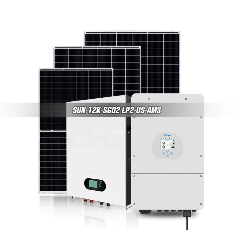 12kW Split Phase Solar Power System with 20kWH LifePo4 Battery and DEYE 12kW Split Phase Inverters