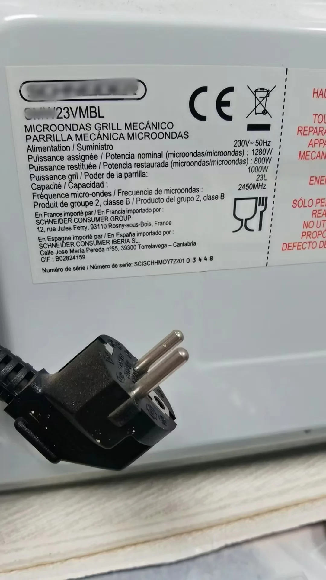 Microwave Oven 23 litre capacity mini small home carousel microwave oven