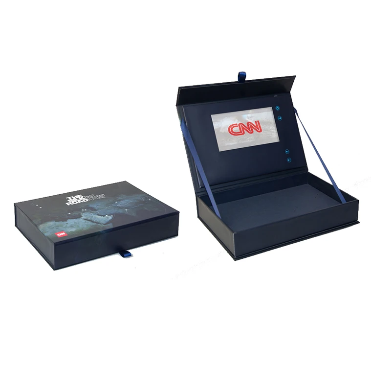 Popular Customized 2.4 2.8 4.3 5 7 10.1 Video Presentation Box Packaging Display Boxes