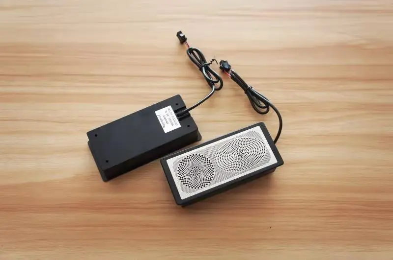 Six-key black color LCD screen music playback system defogger touch sensor switch for smart bathroom mirror