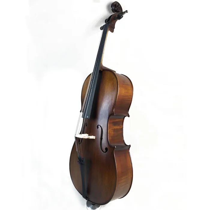 Handmade Natural maple flamed block cello instrument  manufacturer