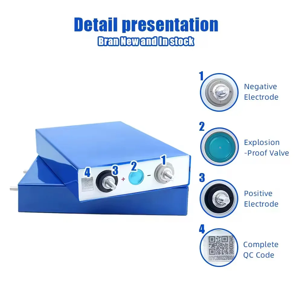 E VE max 2c charge Lifepo4 Battery lf105 LFP Battery 105Ah 4000 Cycle 3.2V lifepo4 105ah battery for home solar power system