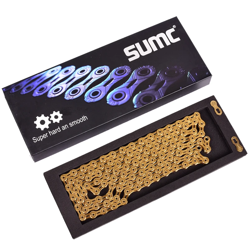 SUMC Bicycle Chain 11 Speed MTB Bike Chain 116 Links for mountain bicycle