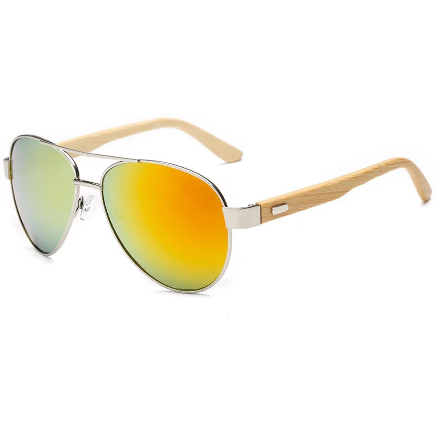 2021 man wood sunglasses polarized bamboo  UV 400 polarized lens sunglasses bamboo temple men glasses