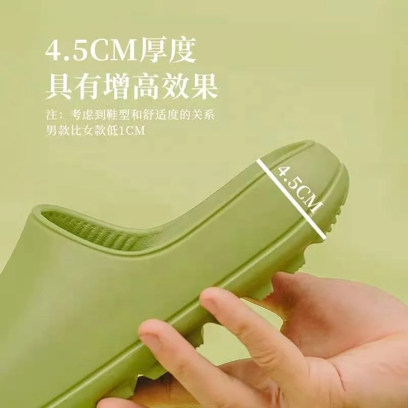 
Women Summer Thick Platform Beach Slippers Eva Soft Sole Slide Sandals Leisure Men Lady Indoor shower Anti-slip shoes for Unisex 