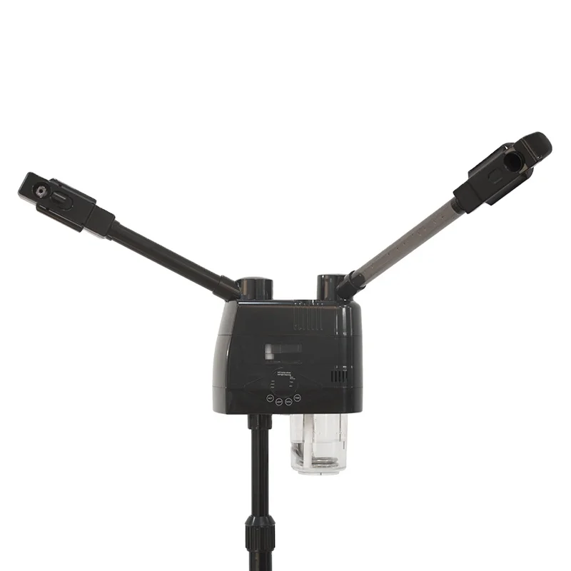 Digital professional  skin moisture salon steamer hot and cool ozone facial face sauna black  spa steamer