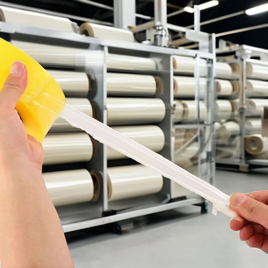 Waterproof 500m Box Packing Sealing OPP Single Sided Pressure Sensitive Hot Melt BOPP Adhesive Tape for Carton Sealing