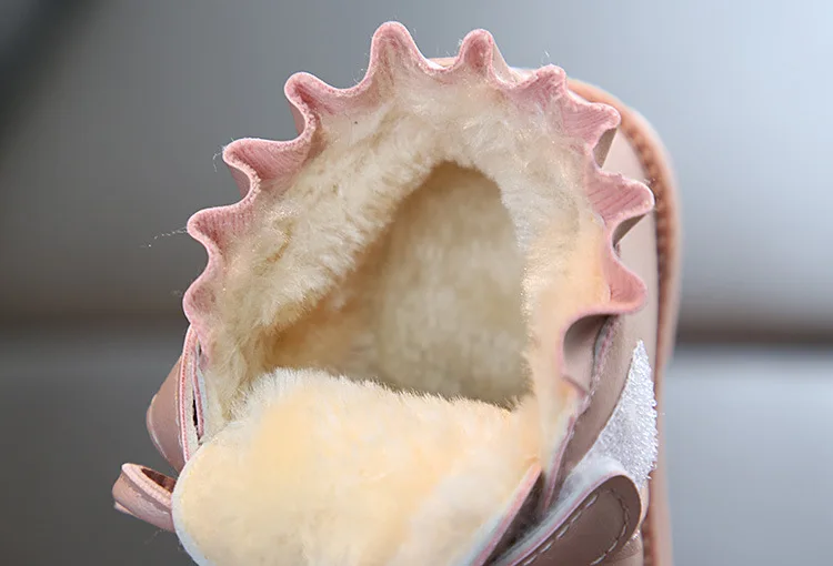 Осенне-зимние новые корейские Детские хлопковые ботинки с мягкой подошвой оптом плюс бархатные теплые детские зимние ботинки для девочек