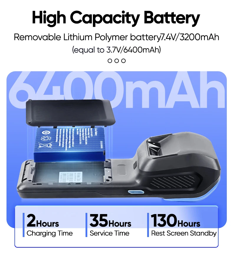 FYJ F1-P1 5.5 Inch 2+32G Small Pos Machine Stock Taking Battery Ticket Vending Machine Android Scanner 2D Pos Terminal Price