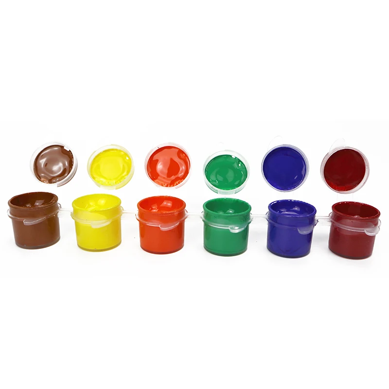 Factory direct sale 6-piece high quality 5ml bright color acrylic paint set for colorful artists