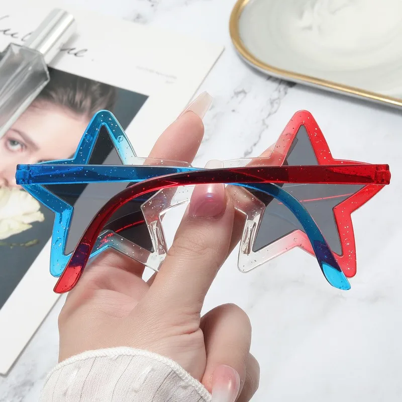 2022 Latest creative funny pentagram sunglasses personality party unisex eyewear