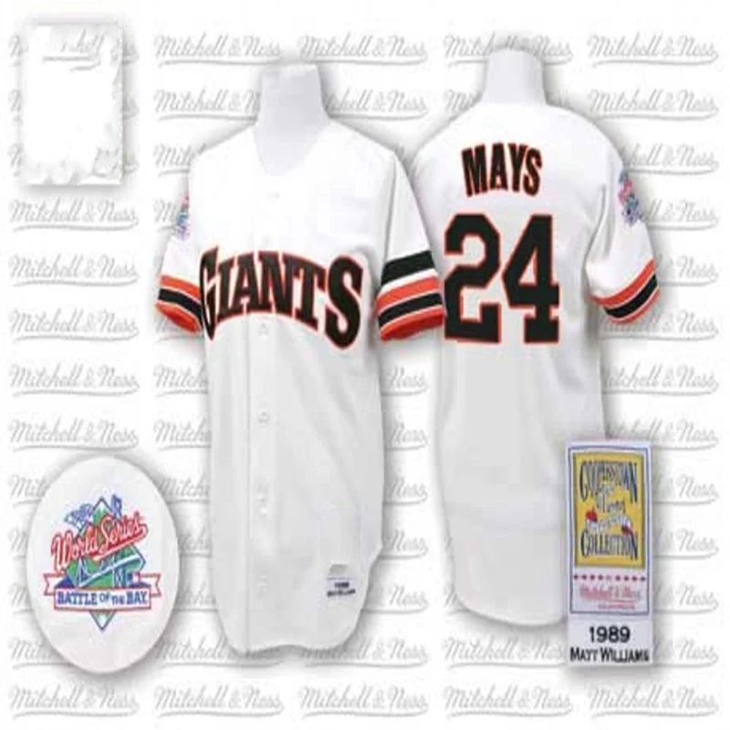 Throwback Matt Williams Barry Bonds Willie Mays Will Clark Willie McCovey Juan Marichal Jersey Men San Francisco stitched
