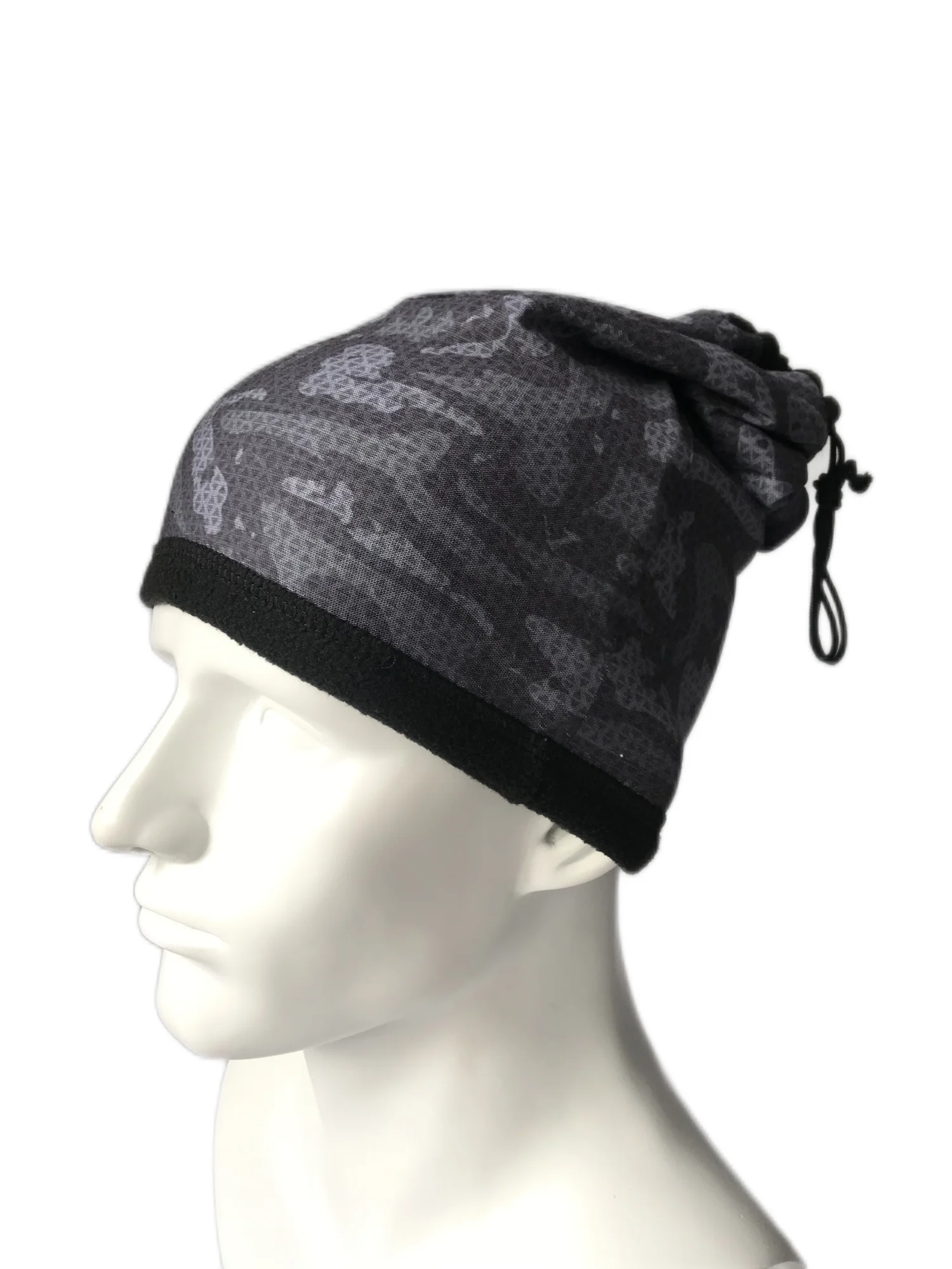 Custom Sublimation Printing Winter Warm Adjustable Polyester Camo Double Layered Fleece Tubular Neck Gaiters Scarf Bandana