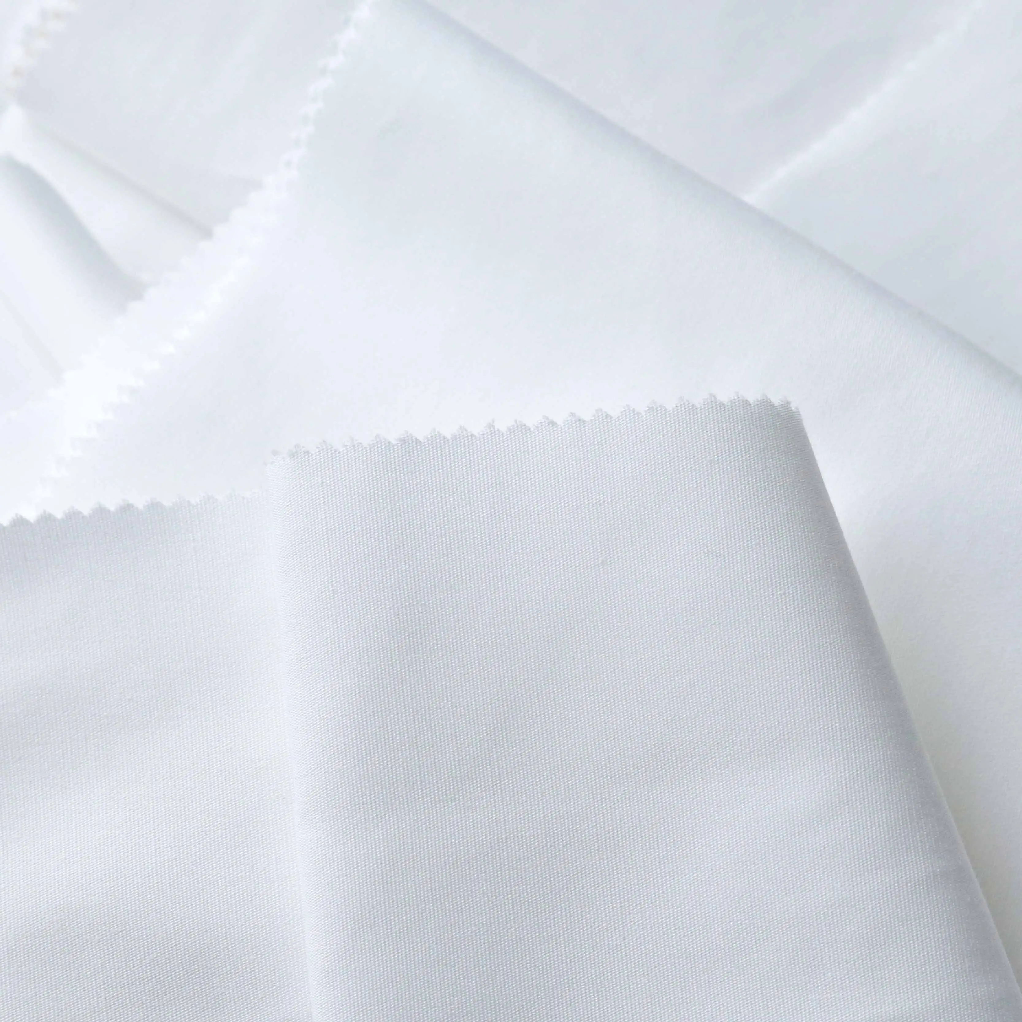 Wholesale 250tc hotel bed linen plain white Fabric polycotton 40s percale White fabric in roll Extra wide fabric for bedding