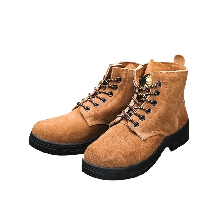 Fashion England style Indestructible Steel toe Industrial Shoes Safety Anti puncture and slip Men Safety Boots for construction