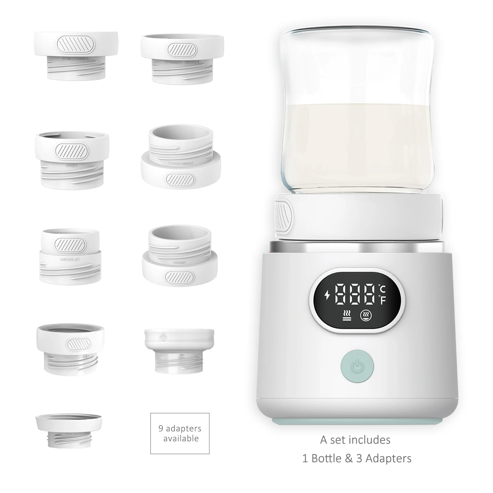 Dropshipping small size design Baby Milk Bottle Warmer Portable Bottle Wireless Warmer Thermostat Portable Bottle Warmer