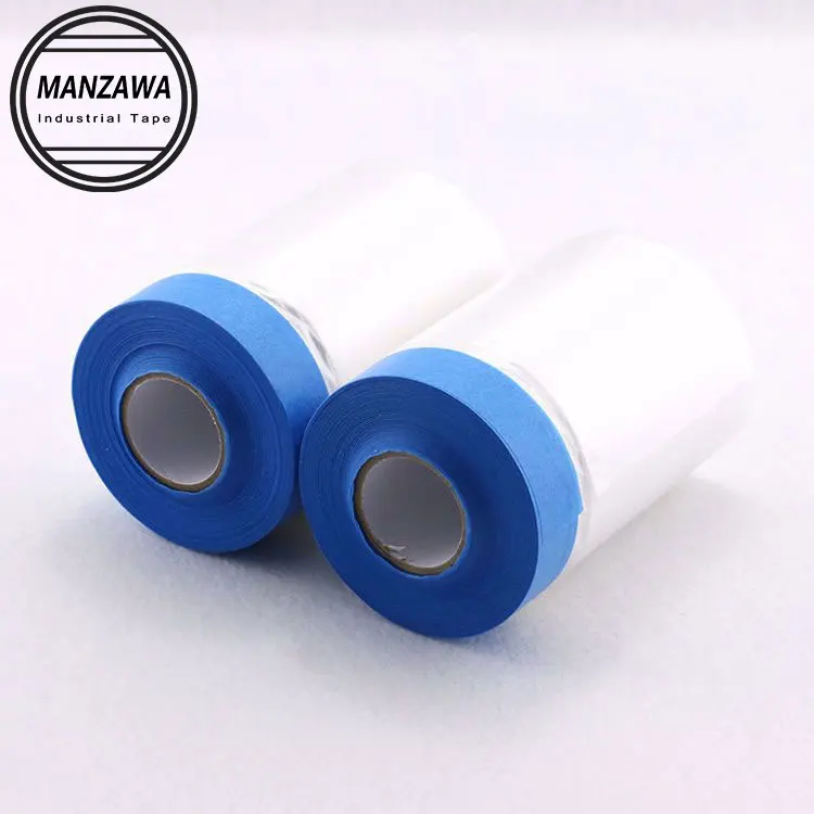550mm Blue Cloth Pre taped Masking Film Pre Taped Masking Film Auto Paint PE Masking Film