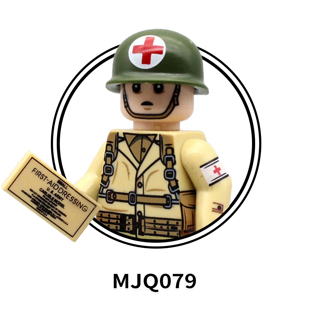 Military 1 World War II US German Italian French Japanese Soviet Soldiers Snow Tank Camo Paratrooper Building Blocks Kids Toys