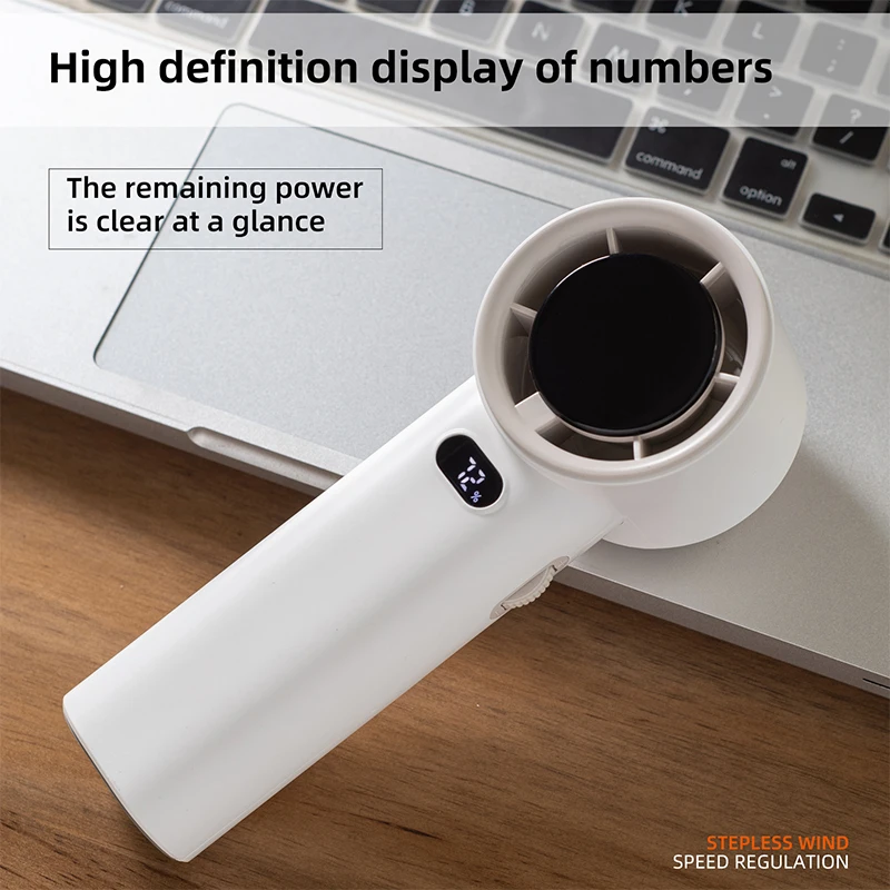 Digital Display 3600mAh Portable Handheld Fan 100 Speeds Turbo Mini Fan for Travel Camping Outdoor turbo fan 100 speed