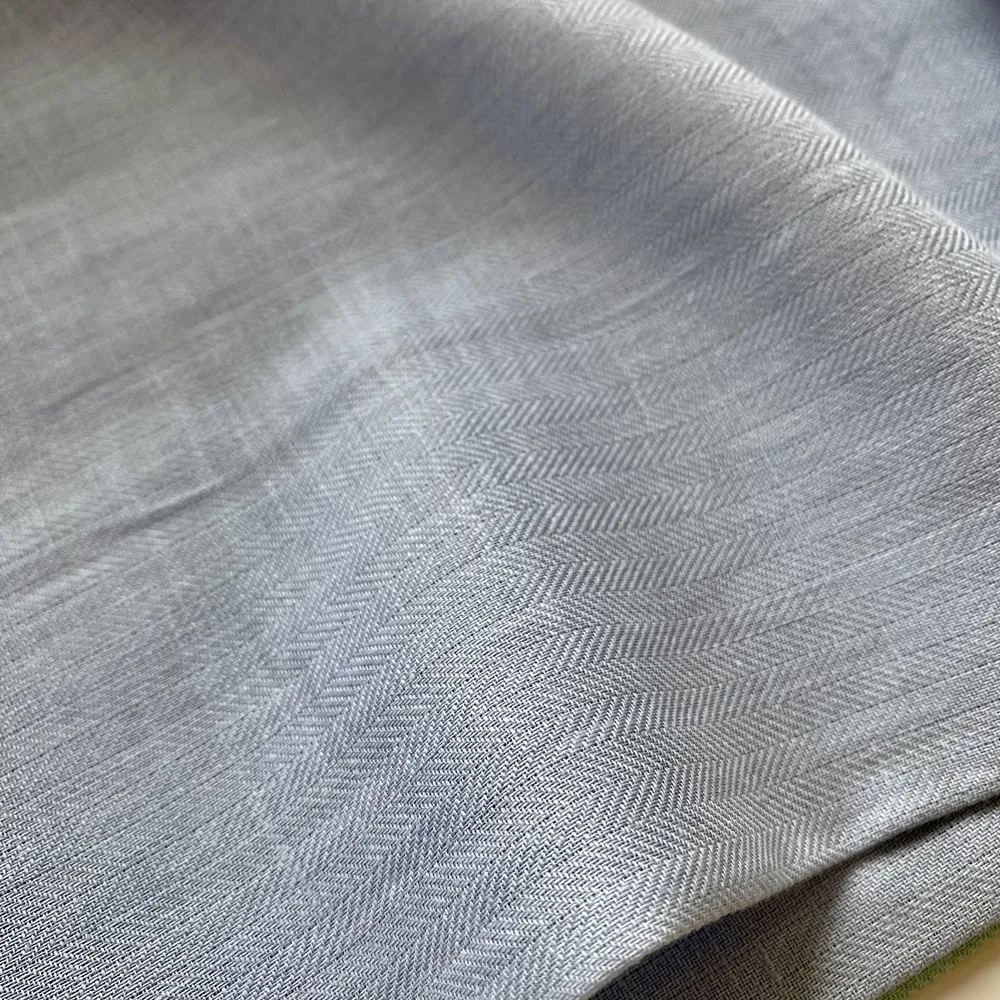 Лидер продаж, мягкая тканая хлопковая льняная костюмная ткань с диагональю 57/58 дюйма