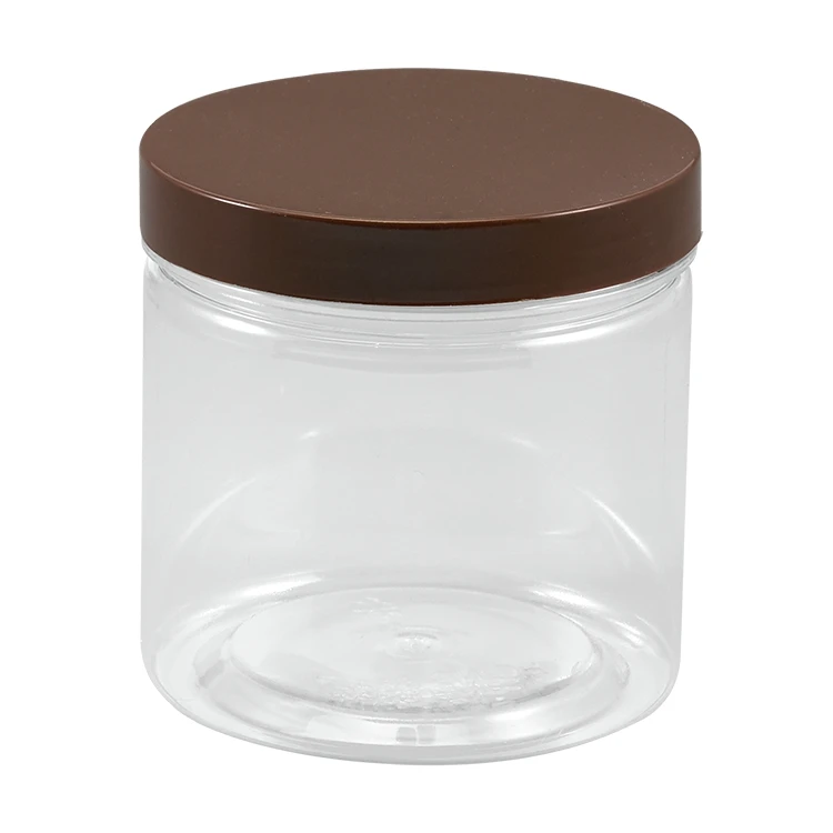 plastic honey candy cookies Storage PET Plastic container jar with Lids