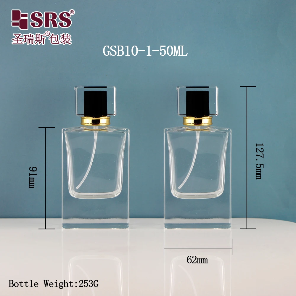 Factory Manufacture Glass Empty Perfume Bottle Cylinder Glass Bottle Perfume
