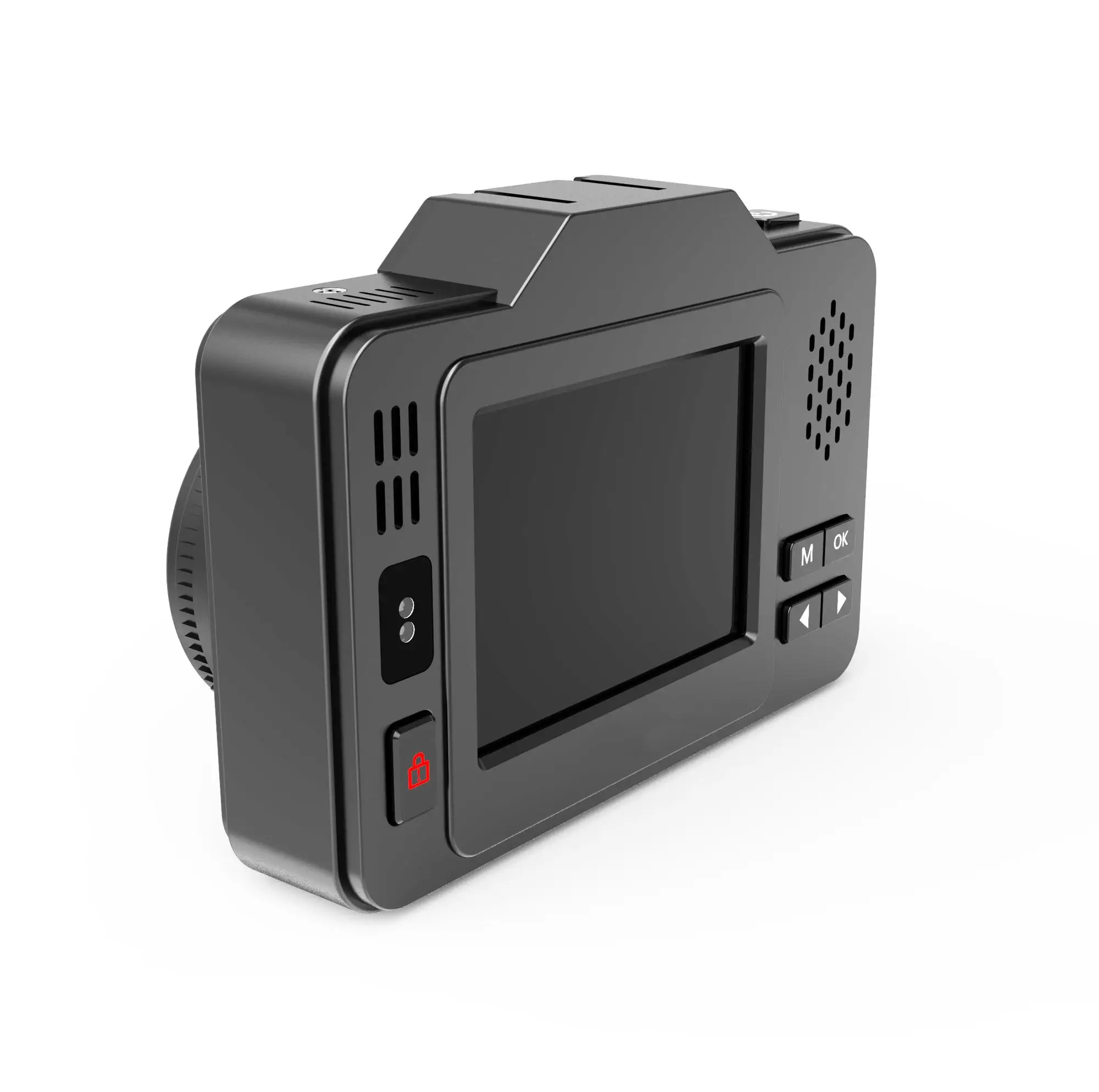 
2.3inch Super HD 1296p Car Camera Video Recorder with gold signature Radar detector 