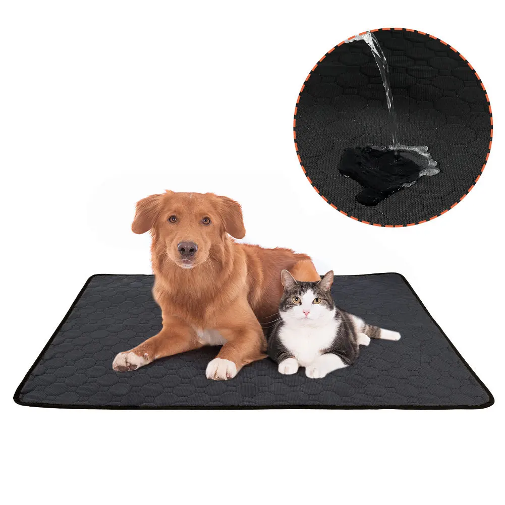 high quality dogs cats urine mats waterproof pet reusable pet dog underpads washable reusable pad