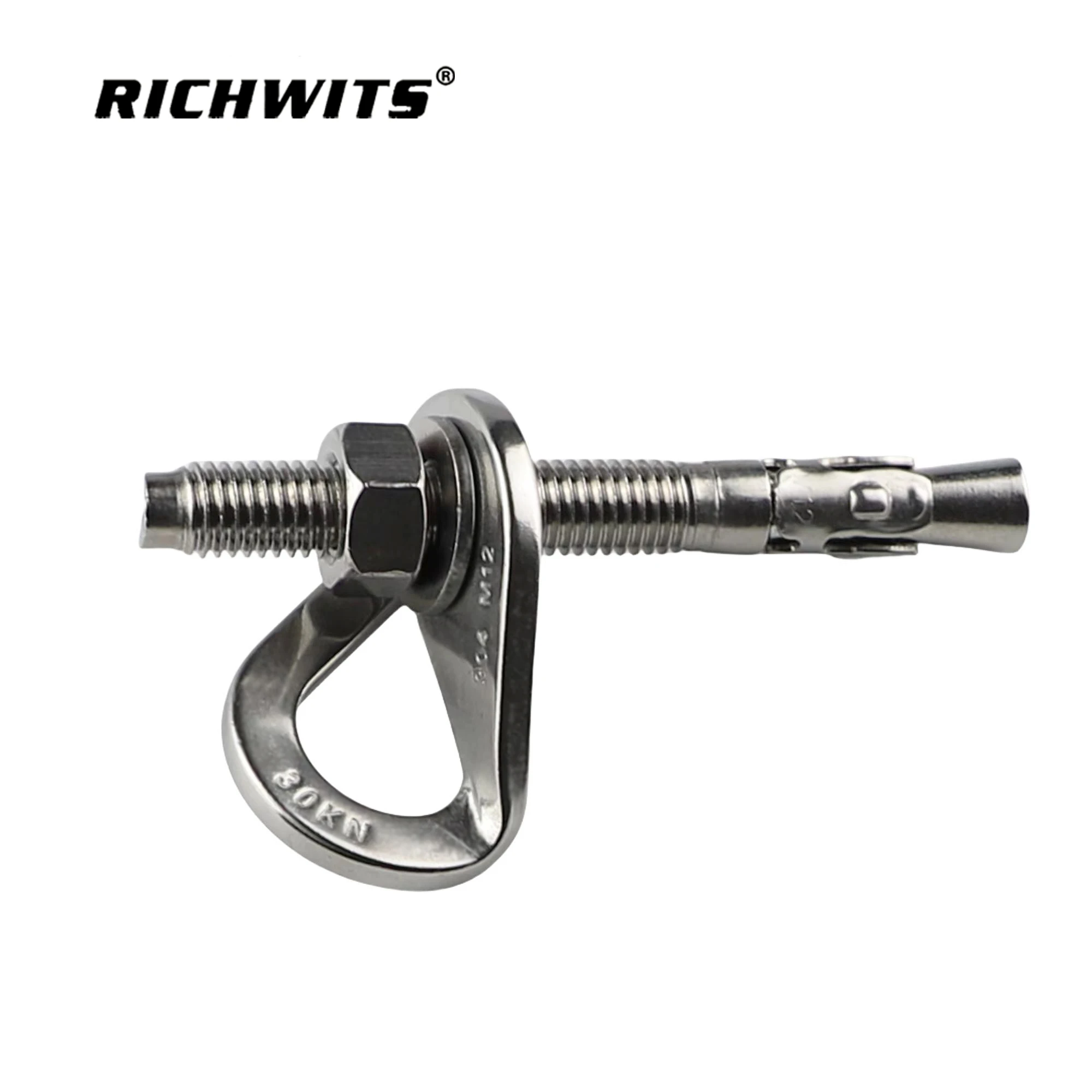 Stainless Steel Anchor Set Hanger Expansion Screw Piton for Climbing Mountaineering Rock Climbing