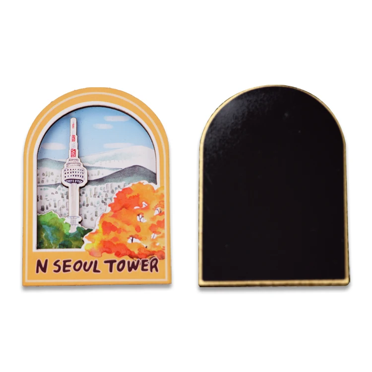 China custom made souvenir Fridge Magnet Wholesale wood spanish MDF fridge magnet