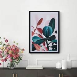 Wholesale living room art flower painting wall framed pictures