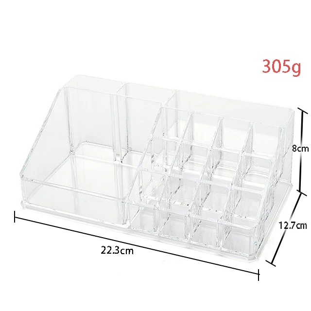 wholesale clear cosmetic  Brush Desk Organizer acrylic jewelry Make Up Storage Box Facial Mask And Lipstick Rack