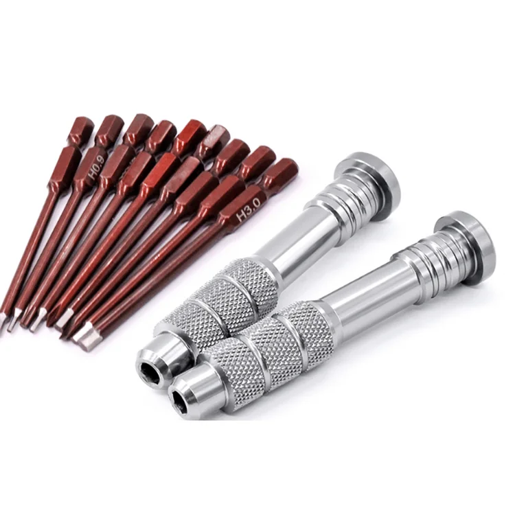 RC Hex Driver Tool Set Metric 0.9 1.3 1.5 2.0 2.5 3.0mm with 2 rotating handles