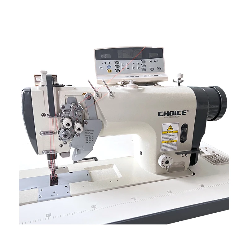 Golden Choice Gc8750-D4 Computerized 2-Needle Big Hook Split Bar Auto Trimmer and Auto Foot Lifter  Lockstitch Sewing Machine