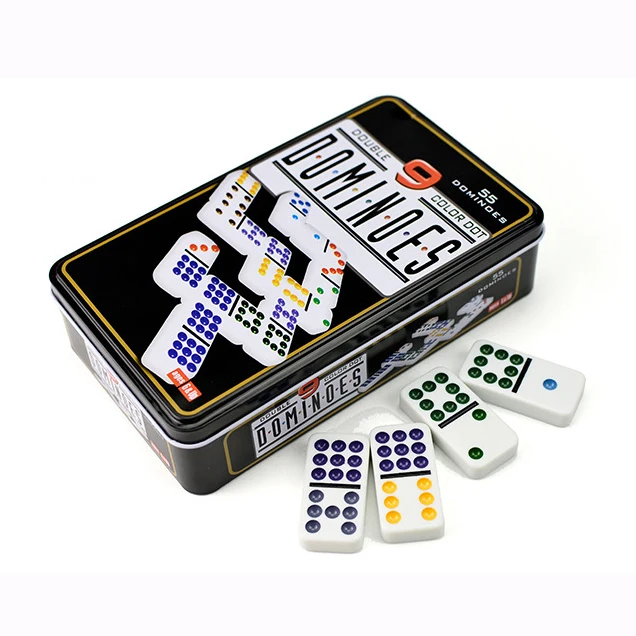 Double nine Domino game set