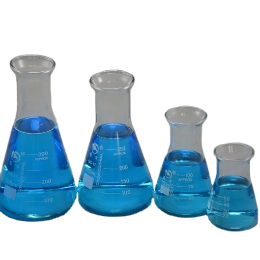 3000ml borosilicate wide mouth graduated glass triangle laboratory quartz clear large transparent erlenmeyer flask conical flask